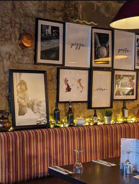 Picture of an Italian Restaurant’s dining table