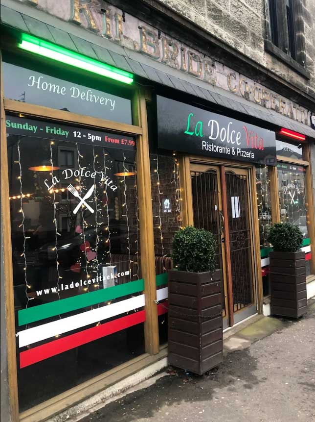 La Dolce Vita Glasgow Shop Front